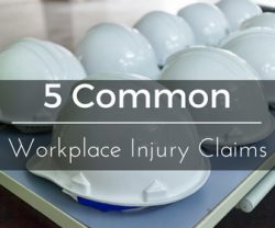 common workplace injury claims